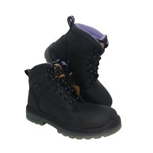Brahma Combustion Womens NEW in Box Black Steel Toe Work Boots - sz. 6